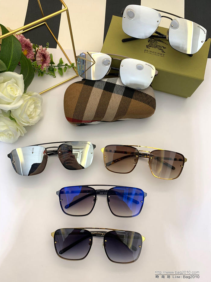 BURBERRY巴寶莉 19年春夏新款 BE3095 時尚方框女款太陽鏡   lly1489